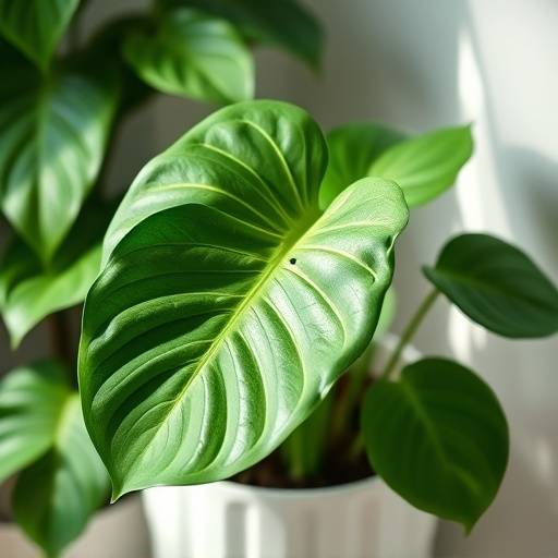 Foto de uma planta Monstera Deliciosa em um vaso branco.